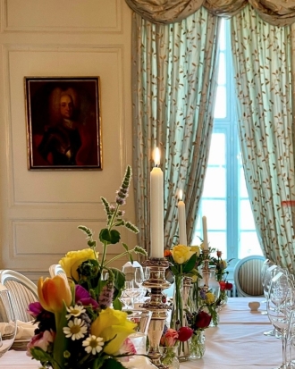 Gobelinstuen - familiens gamle Spisesal på slottet